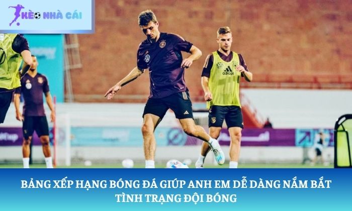 bảng xếp hạng bóng đá Bảng xếp hạng bóng đá giúp anh em dễ dàng nắm bắt tình trạng đội bóng